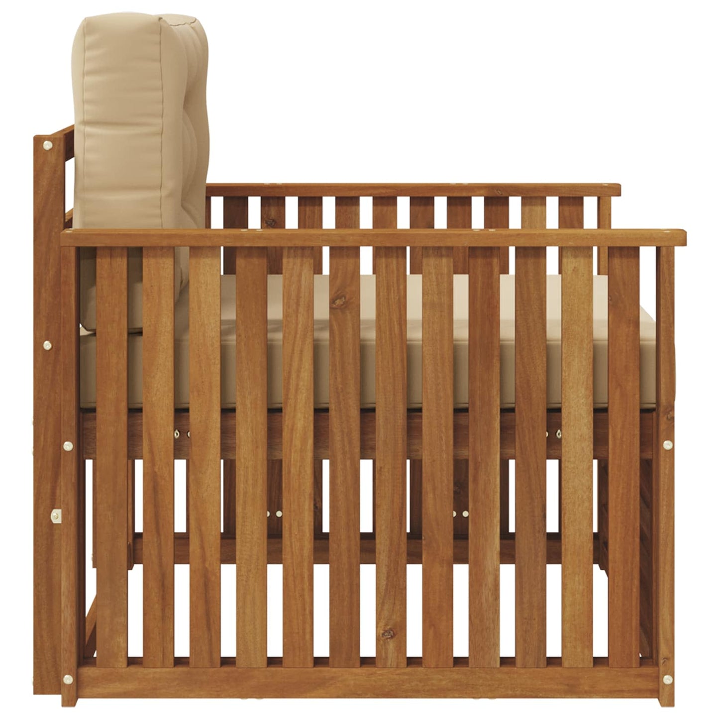 Udendørs sofa Soli Akacietræ og polyester Naturlig og Beige
