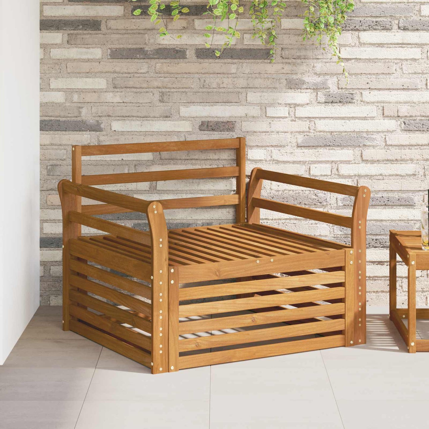 2 stk. Udendørs sofa Naturfarvet