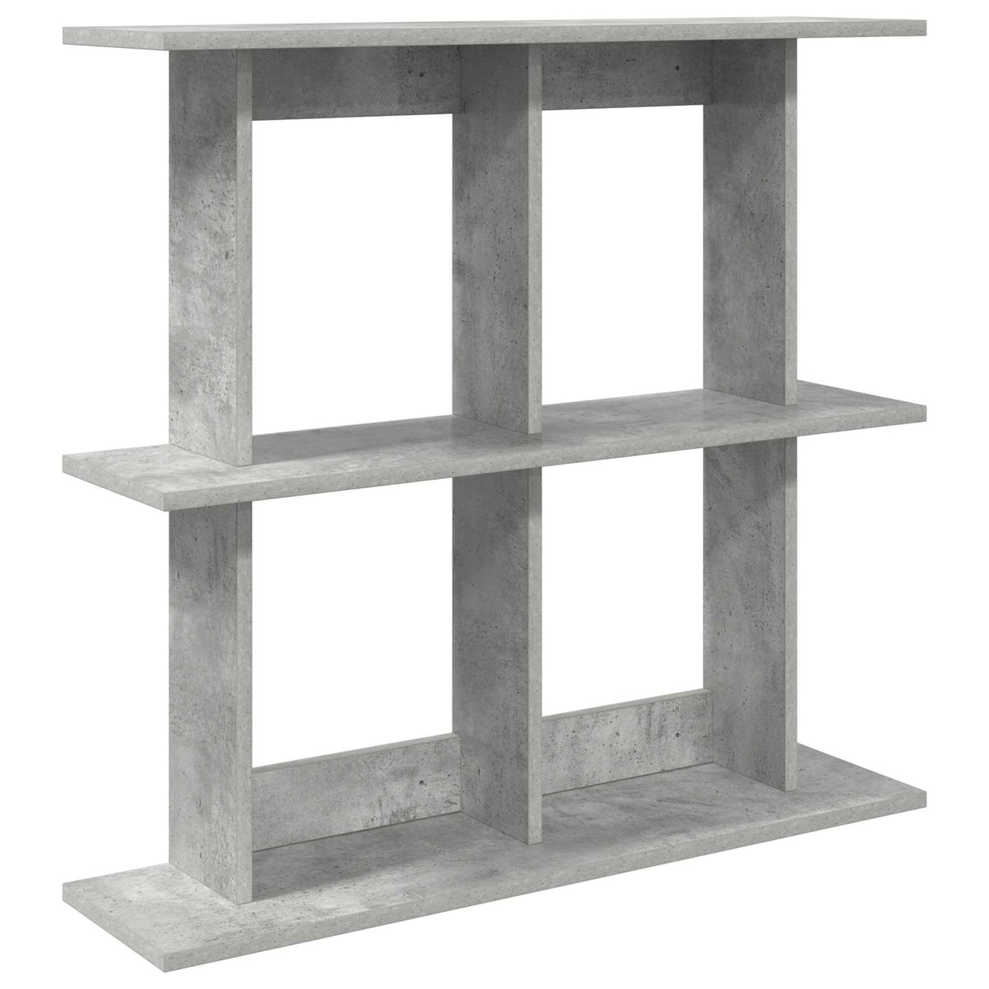 Væghylde Vægmonteret Betongrå 100 x 20 x 75 cm Konstrueret træ
