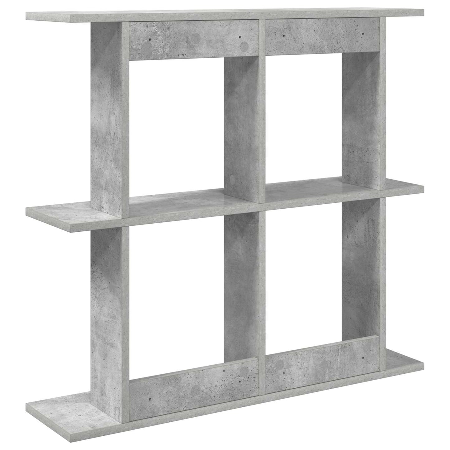 Væghylde Vægmonteret Betongrå 100 x 20 x 75 cm Konstrueret træ