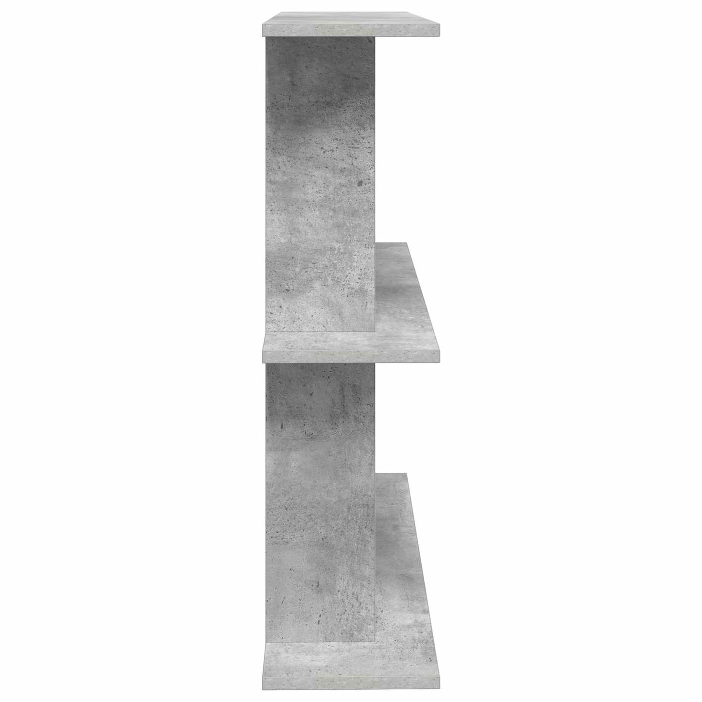 Væghylde Vægmonteret Betongrå 100 x 20 x 75 cm Konstrueret træ