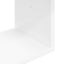 Væghylde Hvid 70 x 20 x 100 cm Konstrueret træ