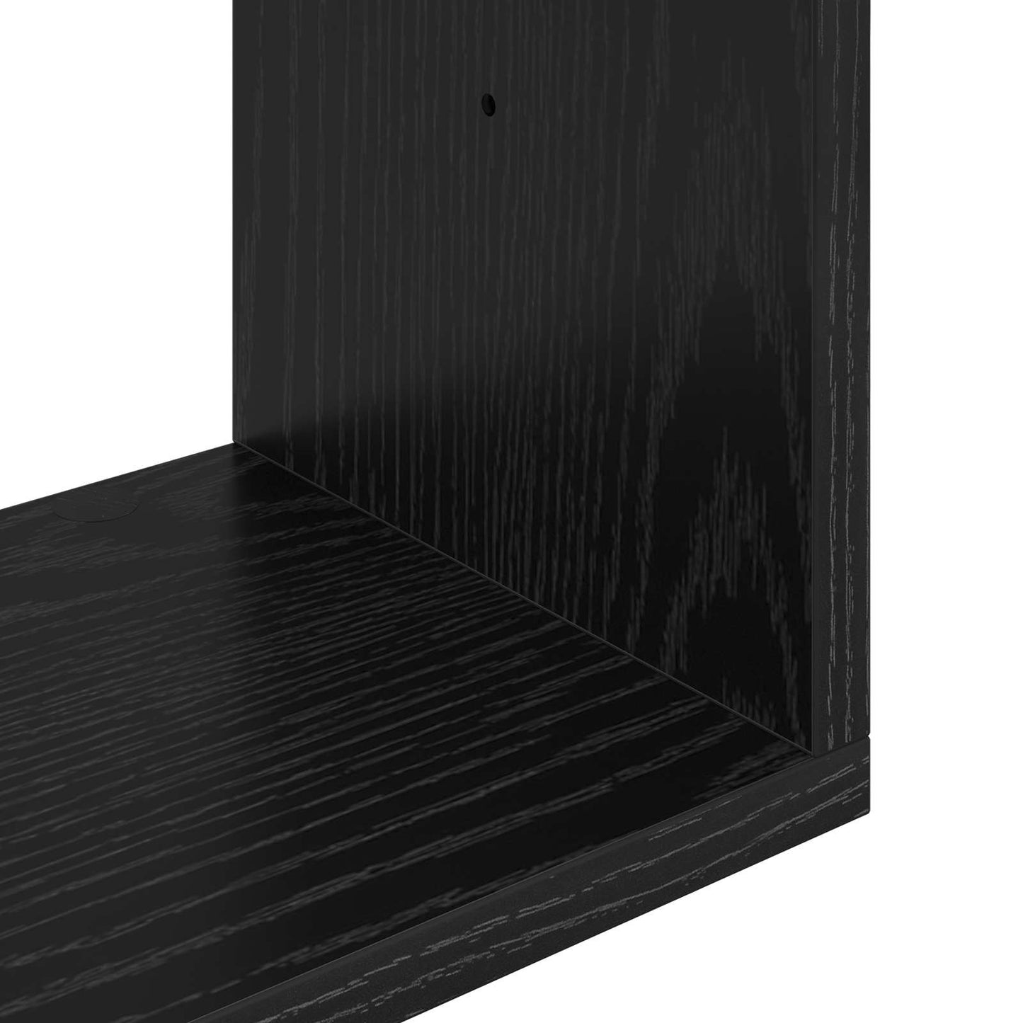 Væghylde Sort eg 70 x 20 x 100 cm Konstrueret træ