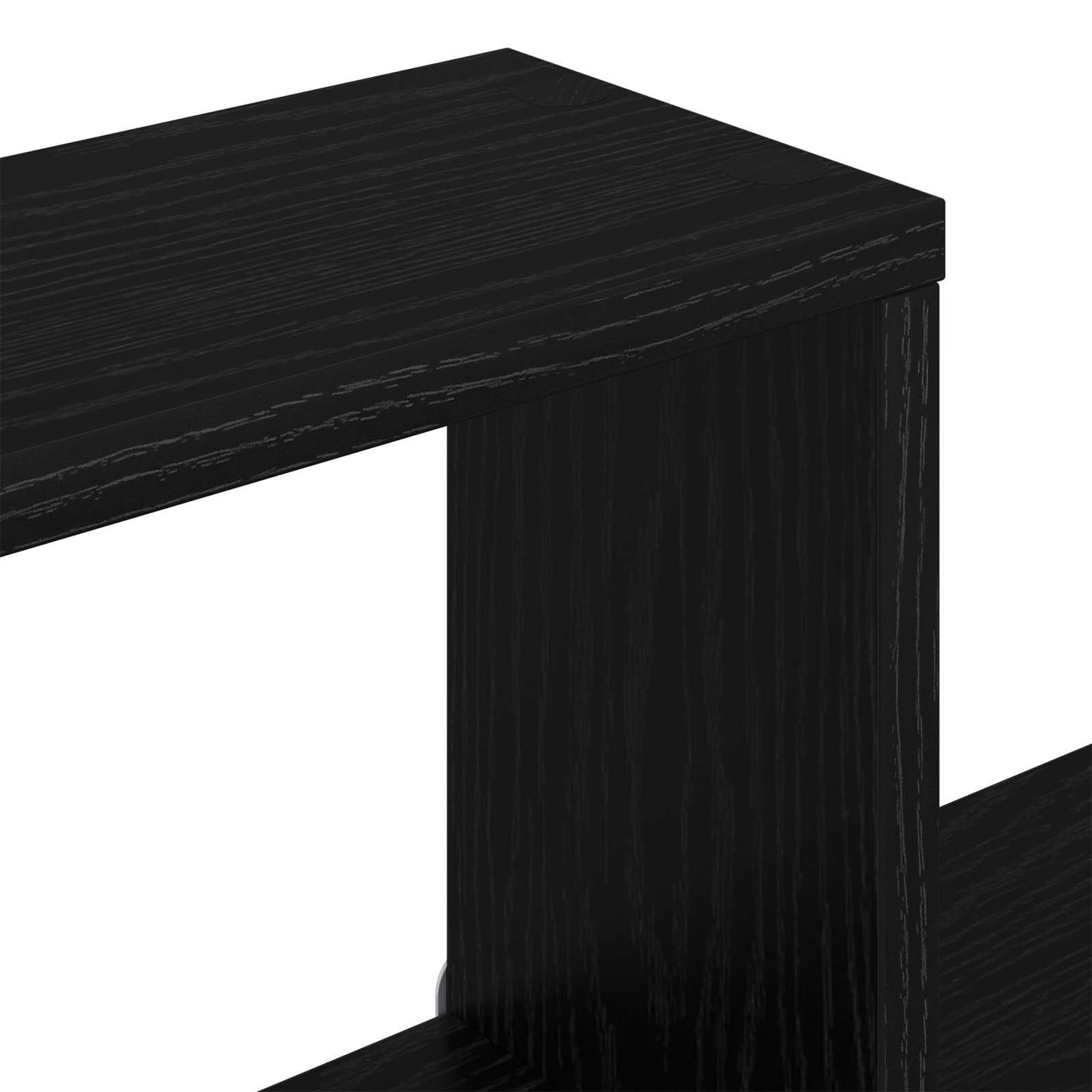 Væghylde Sort eg 90 x 25 x 90 cm Konstrueret træ