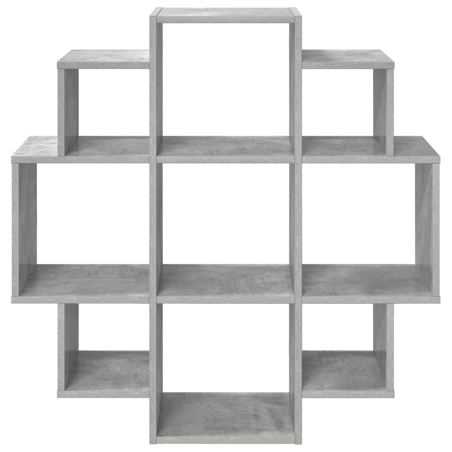 Væghylde Betongrå 90 x 25 x 90 cm Konstrueret træ