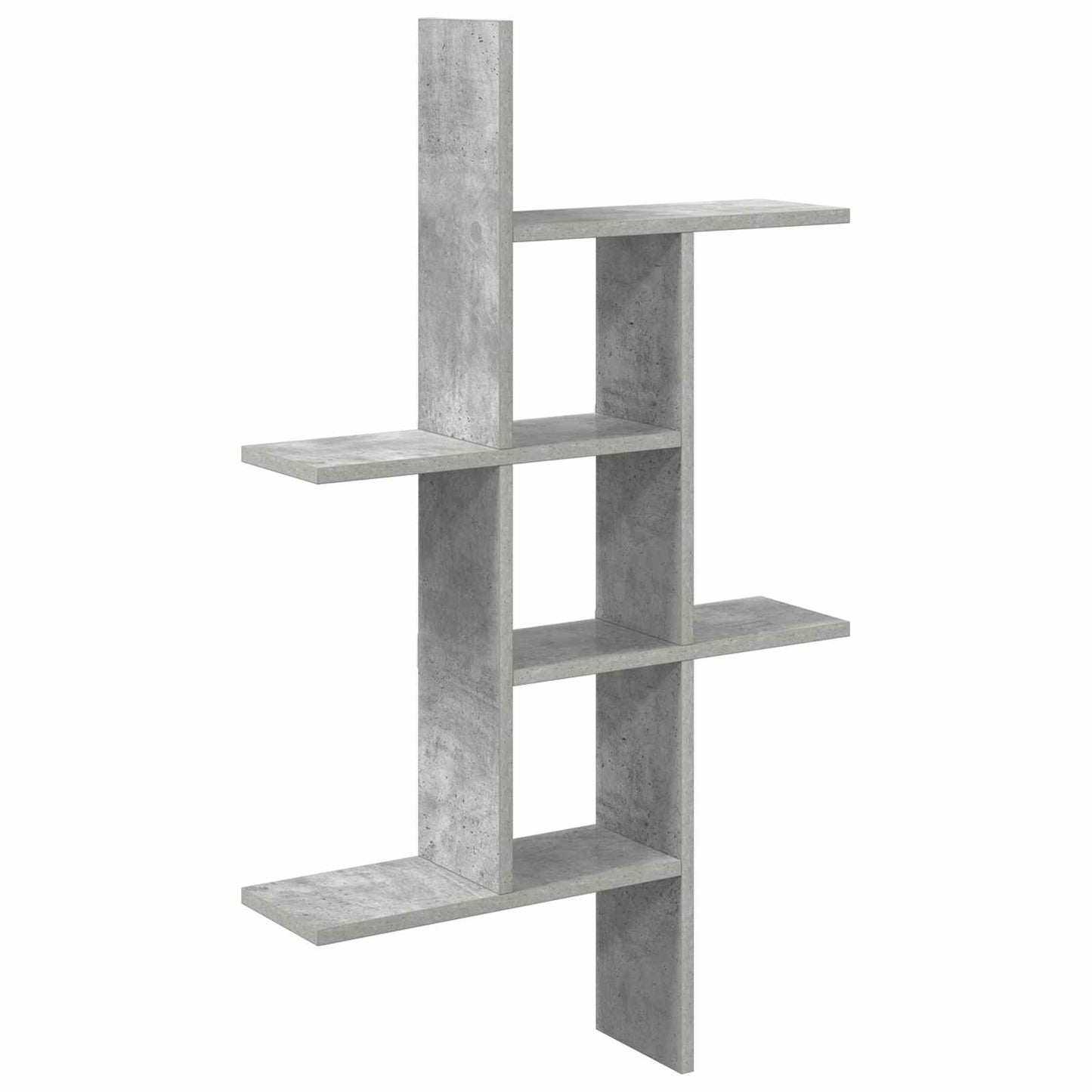 Væghylde Betongrå 61 x 15 x 102 cm Konstrueret træ