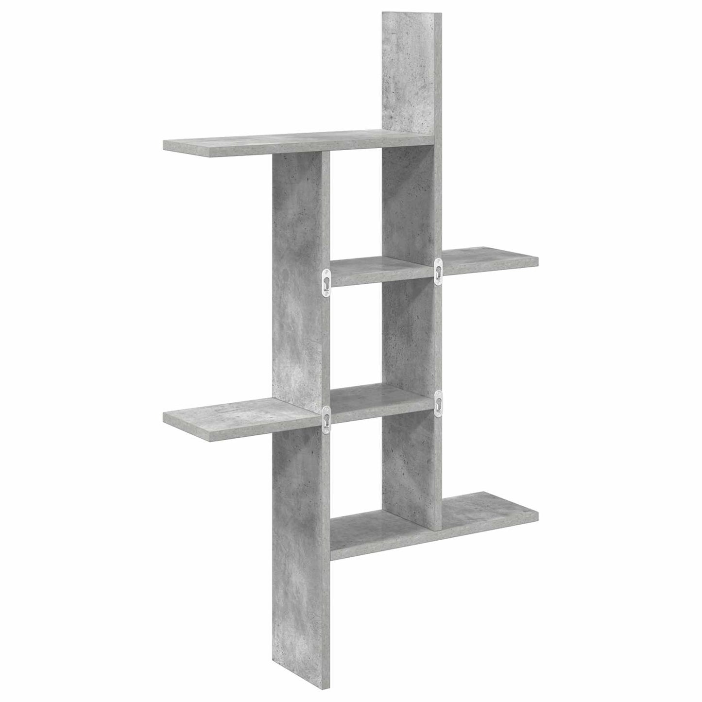 Væghylde Betongrå 61 x 15 x 102 cm Konstrueret træ