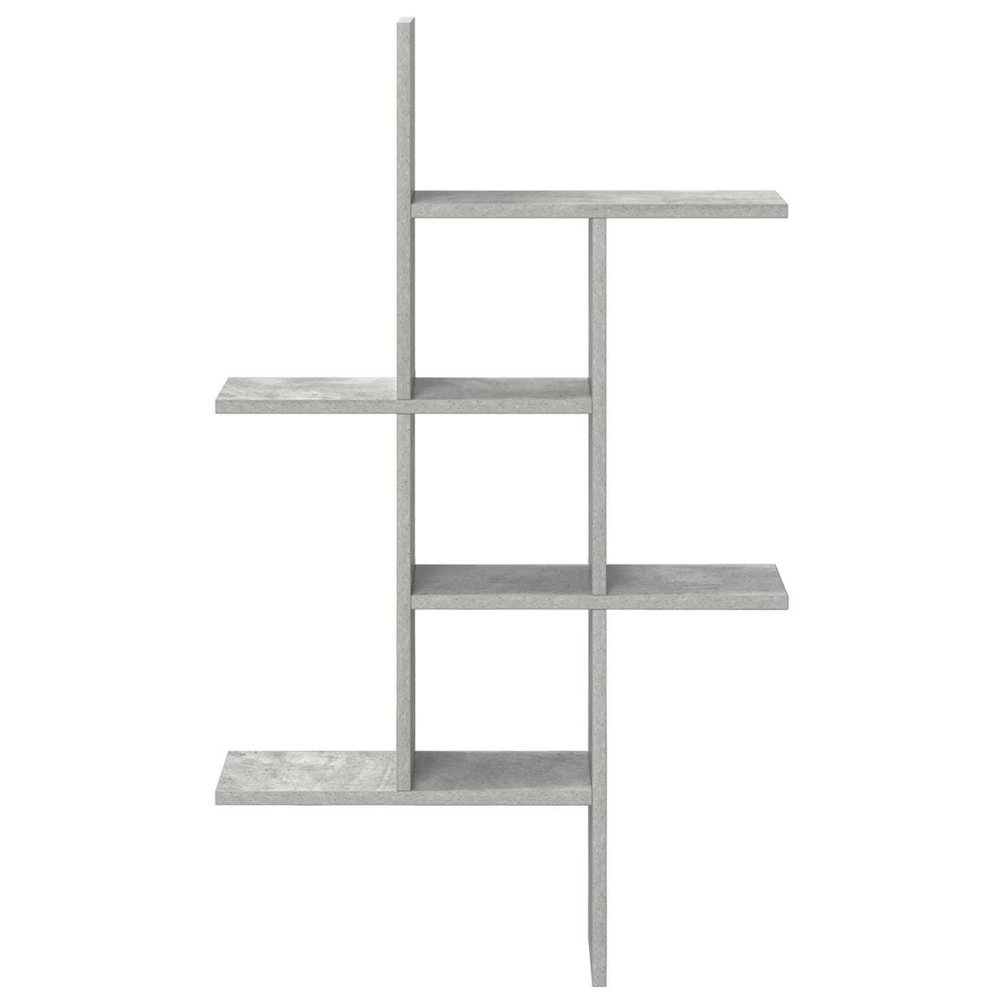 Væghylde Betongrå 61 x 15 x 102 cm Konstrueret træ