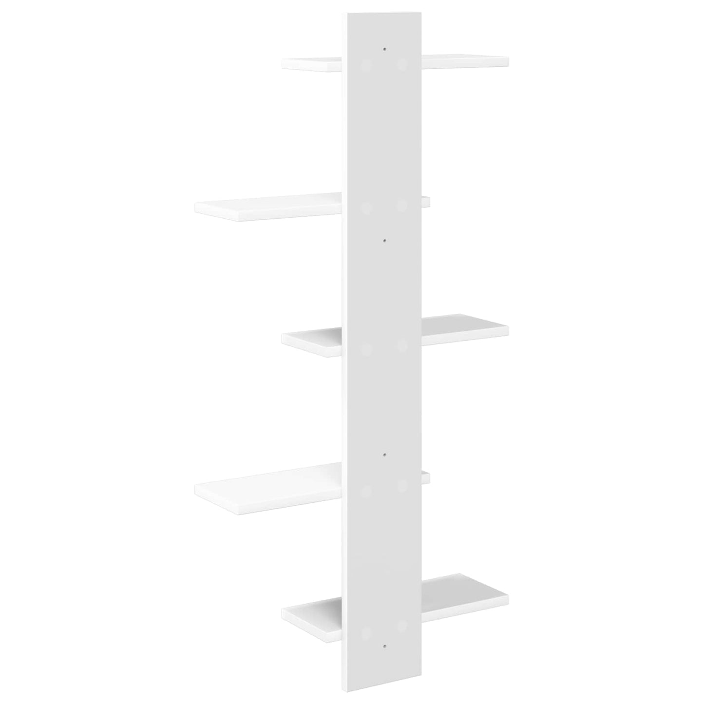 Væghængt Flydende Hylde Hvid 48,5 x 15 x 101 cm Konstrueret træ