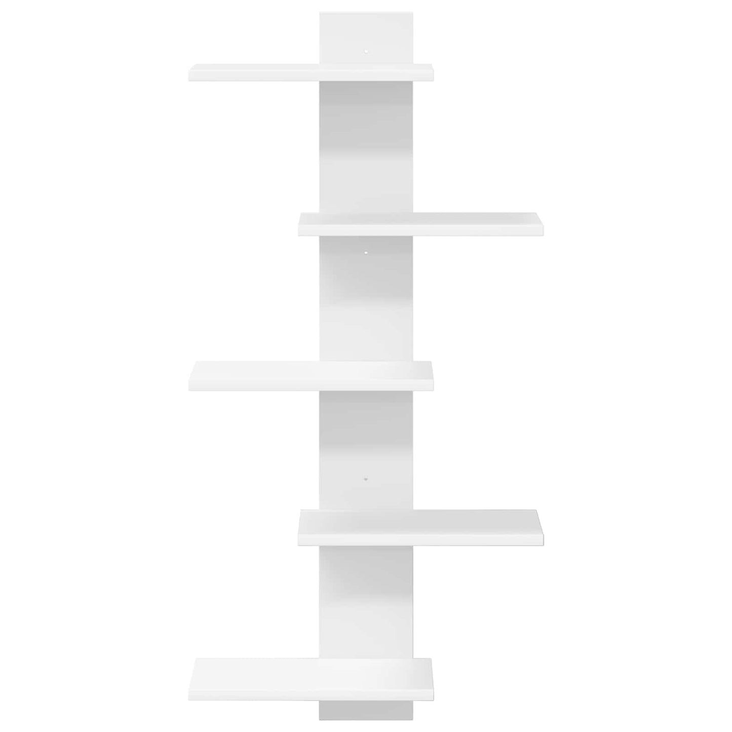 Væghængt Flydende Hylde Hvid 48,5 x 15 x 101 cm Konstrueret træ