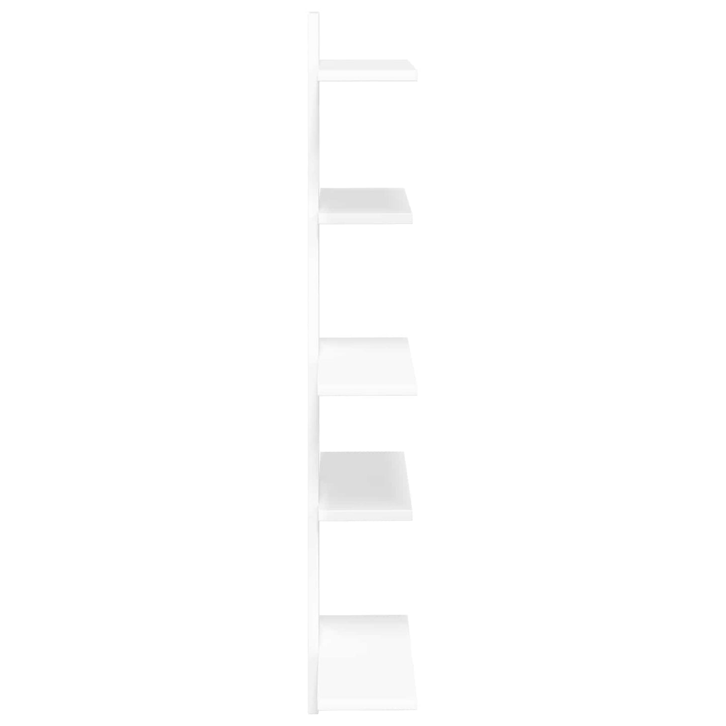 Væghængt Flydende Hylde Hvid 48,5 x 15 x 101 cm Konstrueret træ