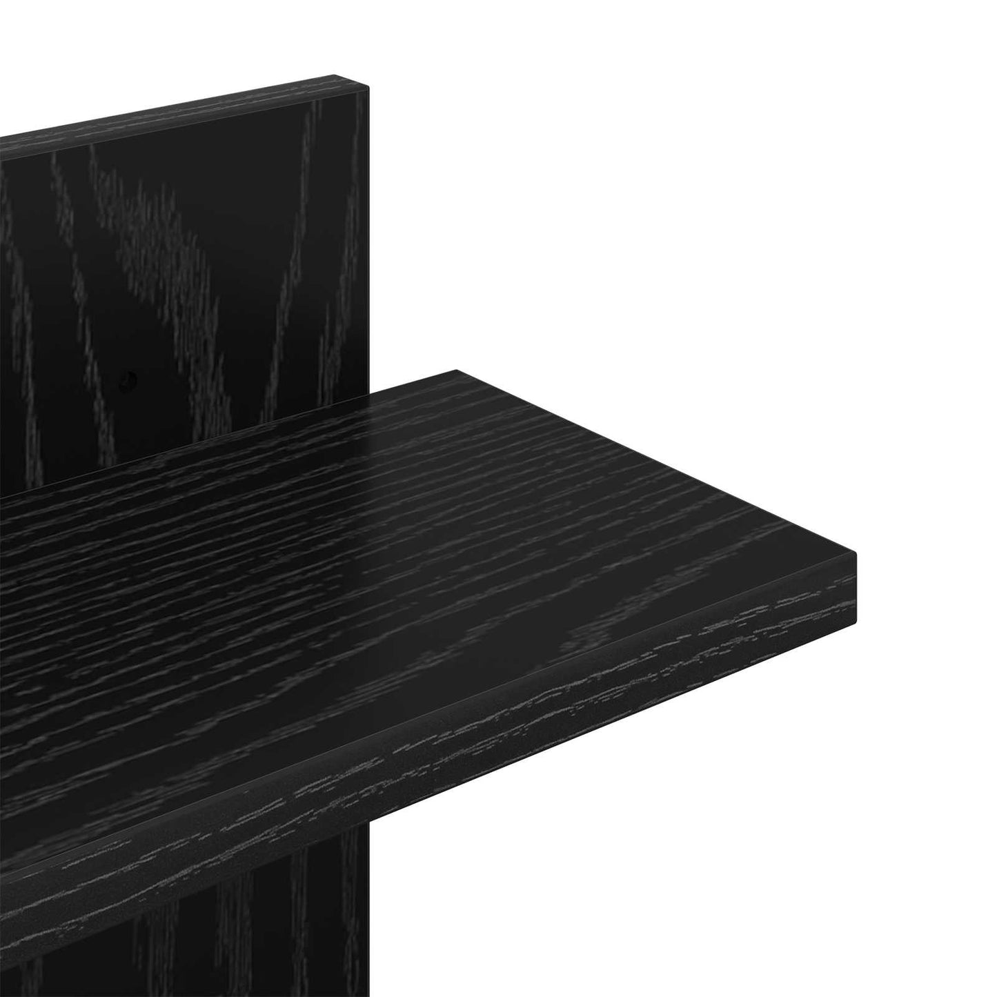 Væghængt Flydende Hylde Sort eg 48,5 x 15 x 101 cm