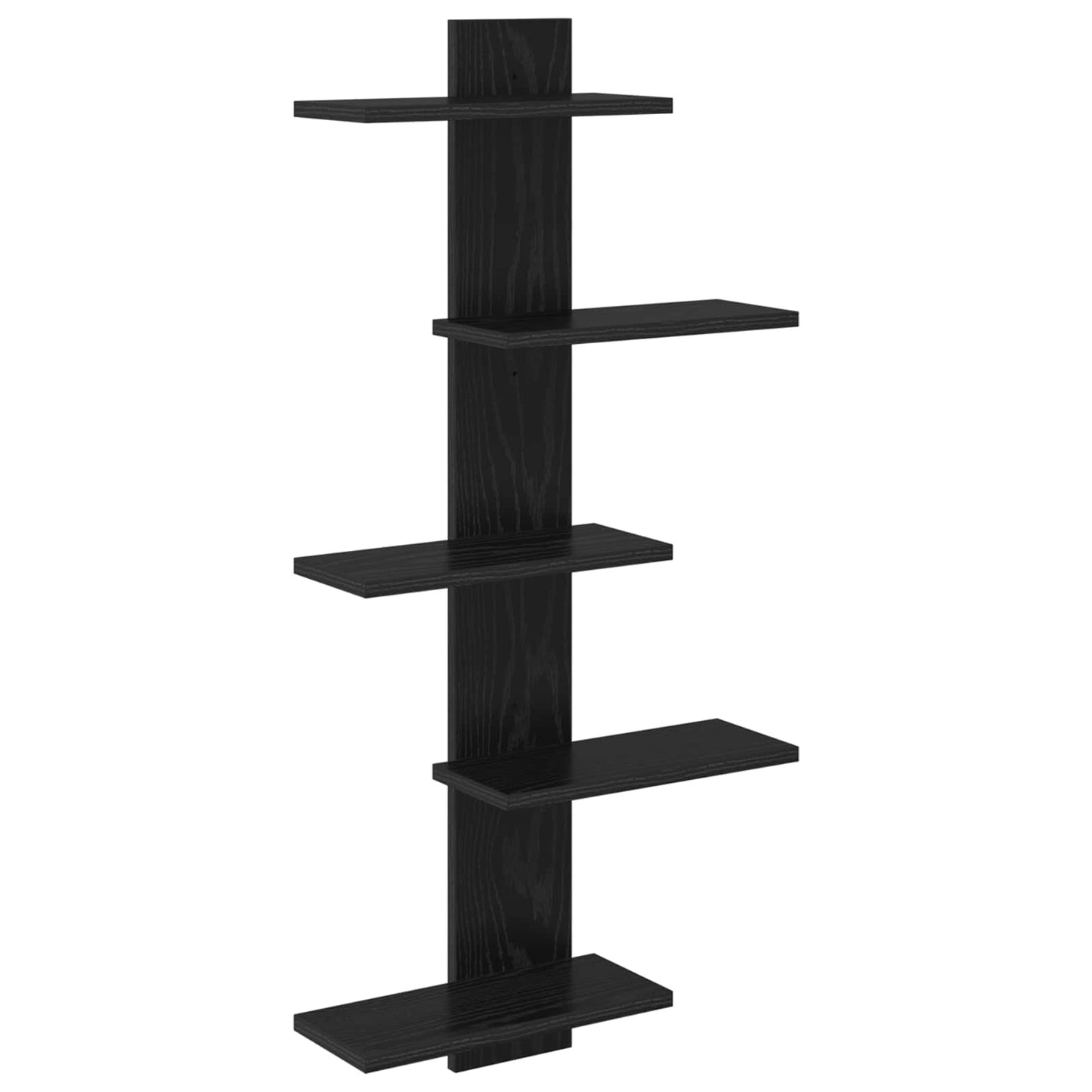 Væghængt Flydende Hylde Sort eg 48,5 x 15 x 101 cm