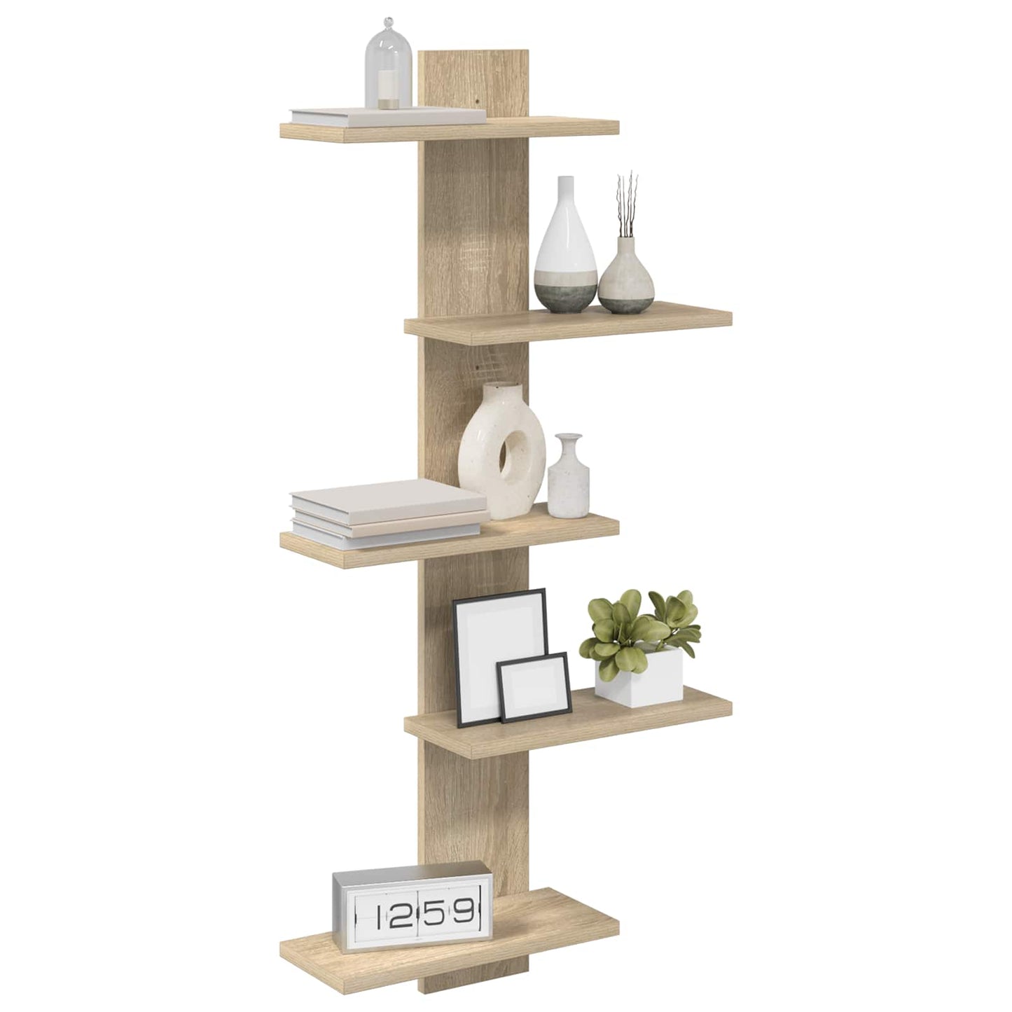 Væghængt Flydende Hylde Sonoma-eg 48,5 x 15 x 101 cm