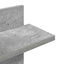 Væghængt Flydende Hylde Betongrå 48,5 x 15 x 101 cm
