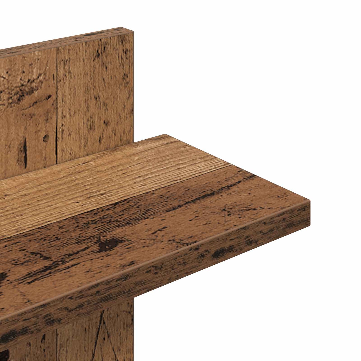 Væghængt Flydende Hylde Gammelt træ 48,5 x 15 x 101 cm