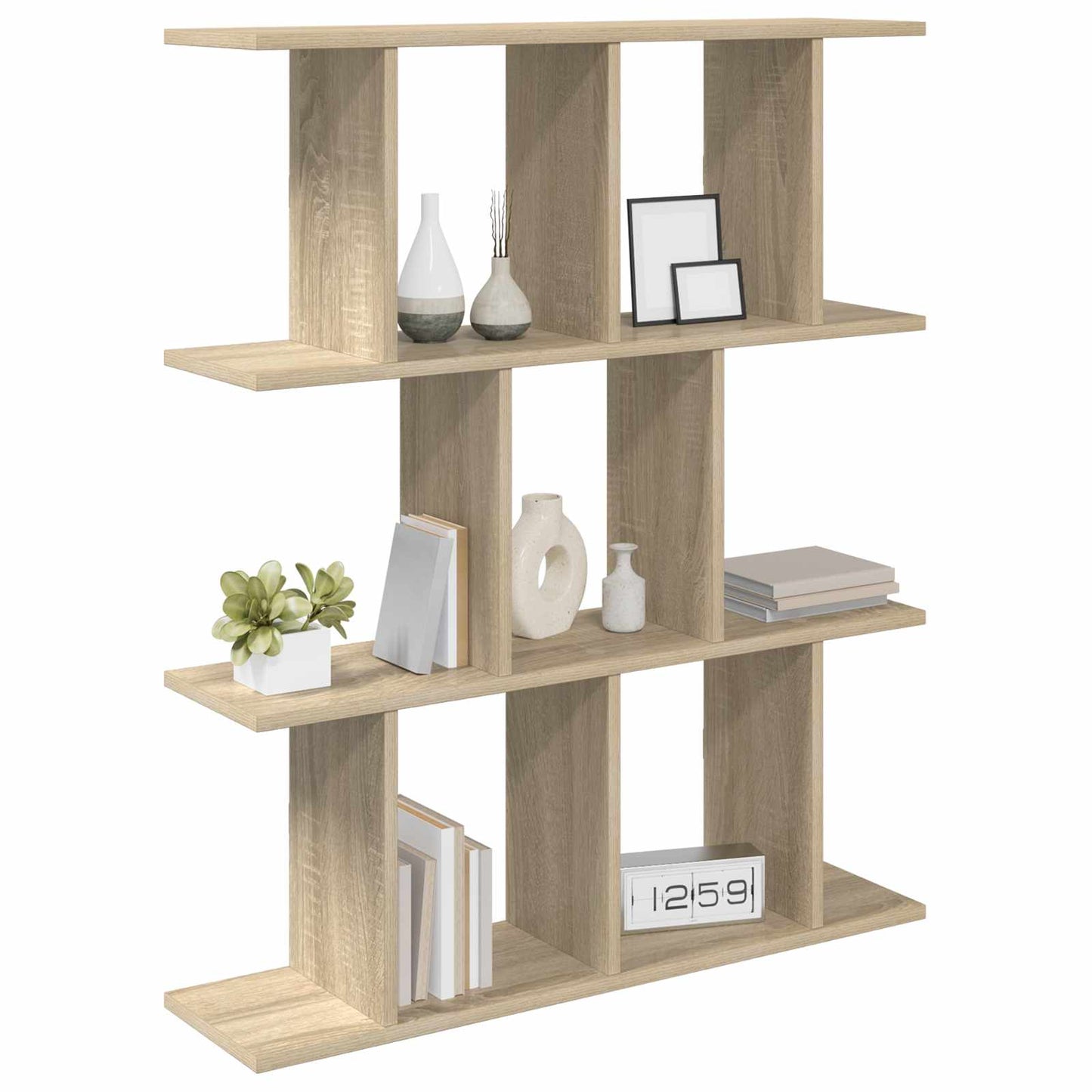 Væghylde Sonoma-eg 80 x 20 x 96 cm Konstrueret træ