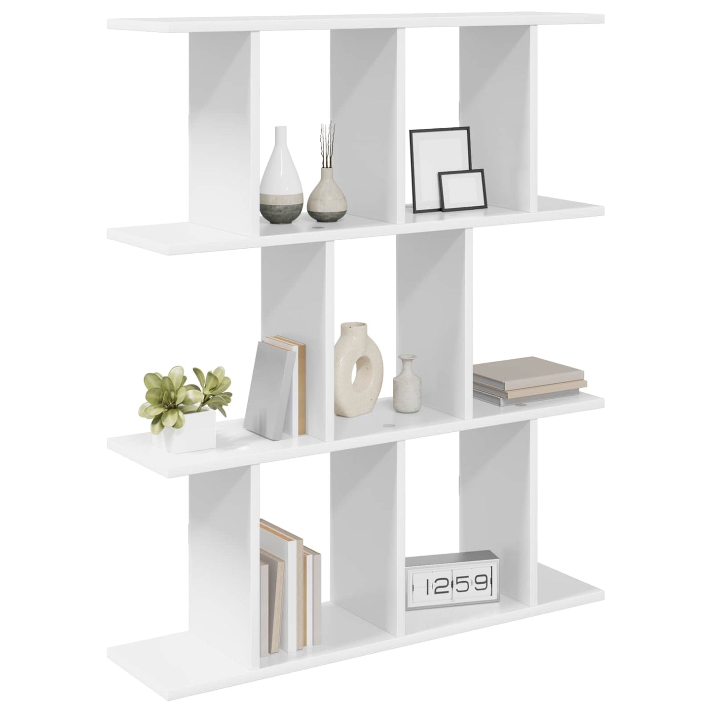 Væghylde Hvid 102 x 20 x 96 cm Konstrueret træ