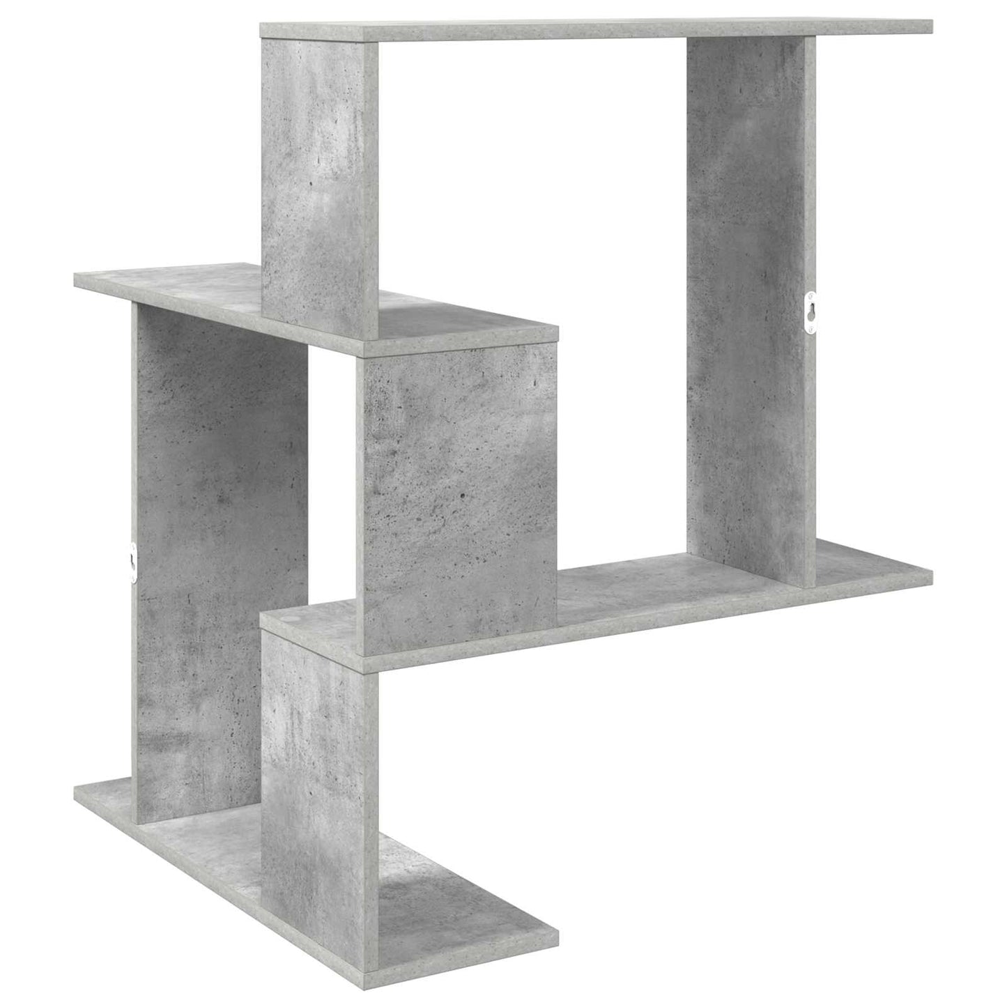 Væghylde Betongrå 67 x 67 x 87 cm Konstrueret træ