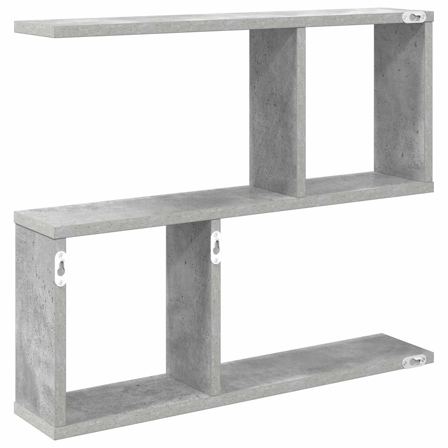 Væghylde Betongrå 60 x 12 x 50,5 cm Konstrueret træ