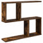 Væghylde Røget eg 60 x 12 x 50,5 cm Konstrueret træ