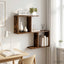 Væghylde Røget eg 60 x 12 x 50,5 cm Konstrueret træ