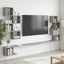 Væghængt TV-hylde Grå Sonoma 200 x 15 x 94 cm Konstrueret træ