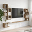 Væghængt TV-hylde Artisan-eg 200 x 15 x 94 cm Konstrueret træ