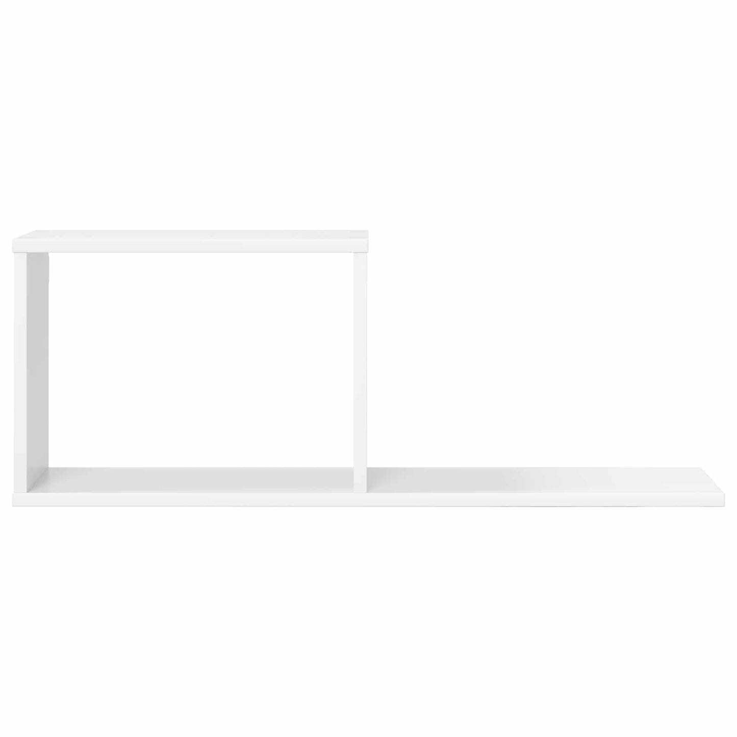 Svævehylder Hvid 80 x 15 x 30 cm Konstrueret træ