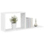 Svævehylder 2 pcs Hvid 80 x 15 x 30 cm Konstrueret træ
