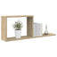 Svævehylder 2 pcs Sonoma-eg 80 x 15 x 30 cm Konstrueret træ