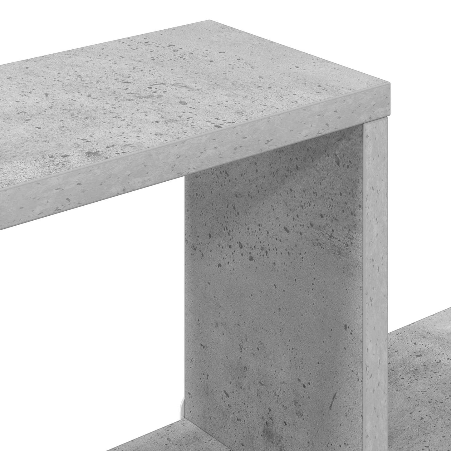Svævehylder Betongrå 80 x 15 x 30 cm Konstrueret træ