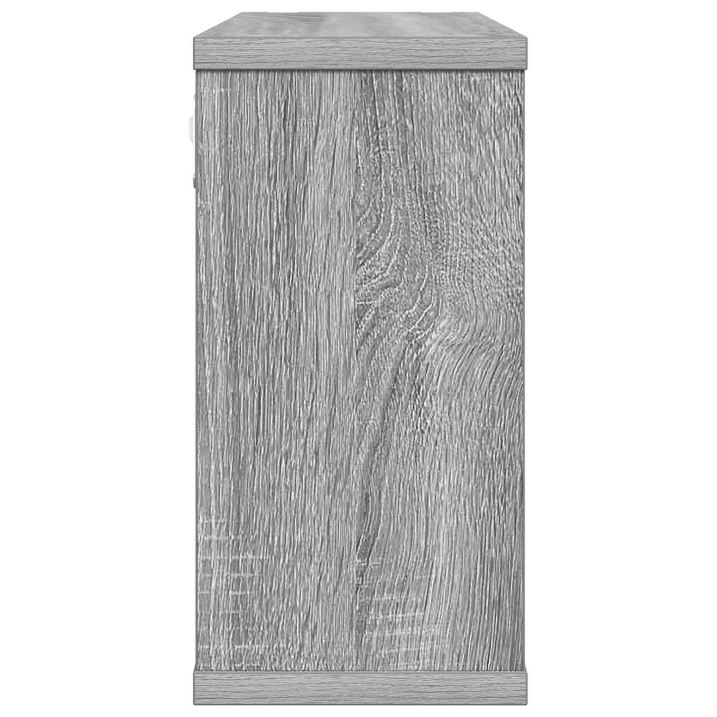 Svævehylder 2 pcs Grå Sonoma 80 x 15 x 30 cm Konstrueret træ