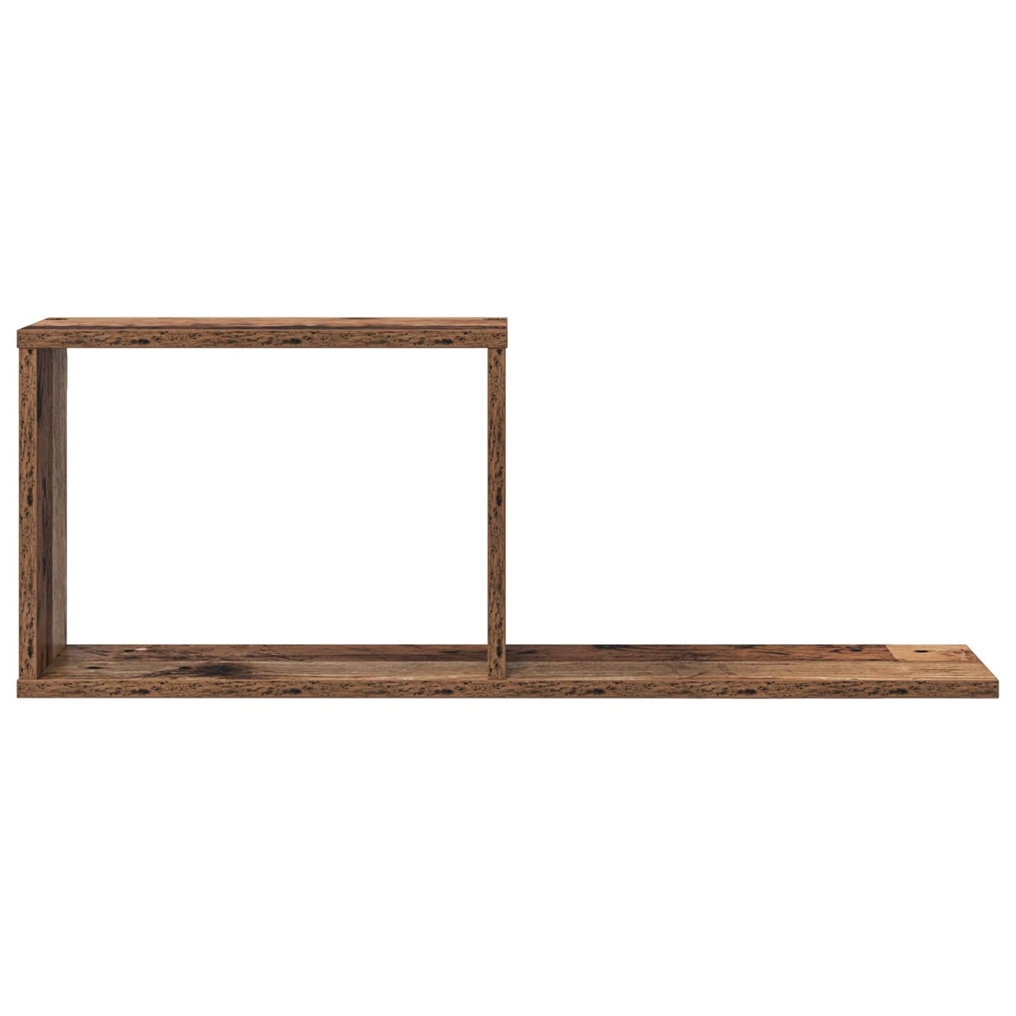 Svævehylder 2 pcs Gammelt træ 80 x 15 x 30 cm Konstrueret træ