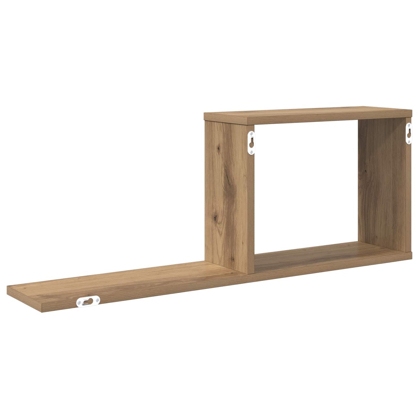 Svævehylder Artisan-eg 80 x 15 x 30 cm Konstrueret træ