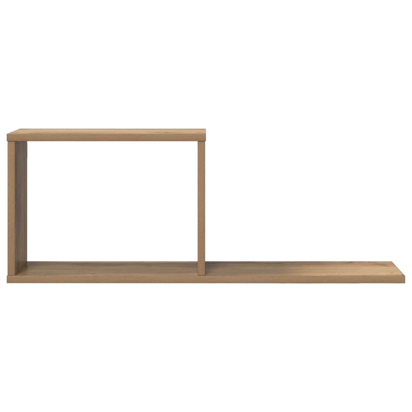 Svævehylder 2 pcs Artisan-eg 80 x 15 x 30 cm Konstrueret træ