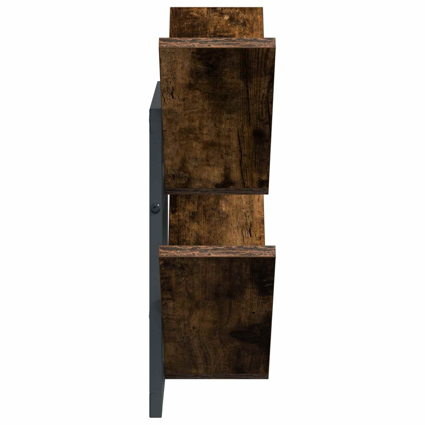 Væghængt Flydende Hylde 2 pcs Røget eg 43 x 15 x 47 cm