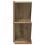 Træbogreol 3-lags 30 x 18 x 40 cm Konstrueret træ Artisan-eg