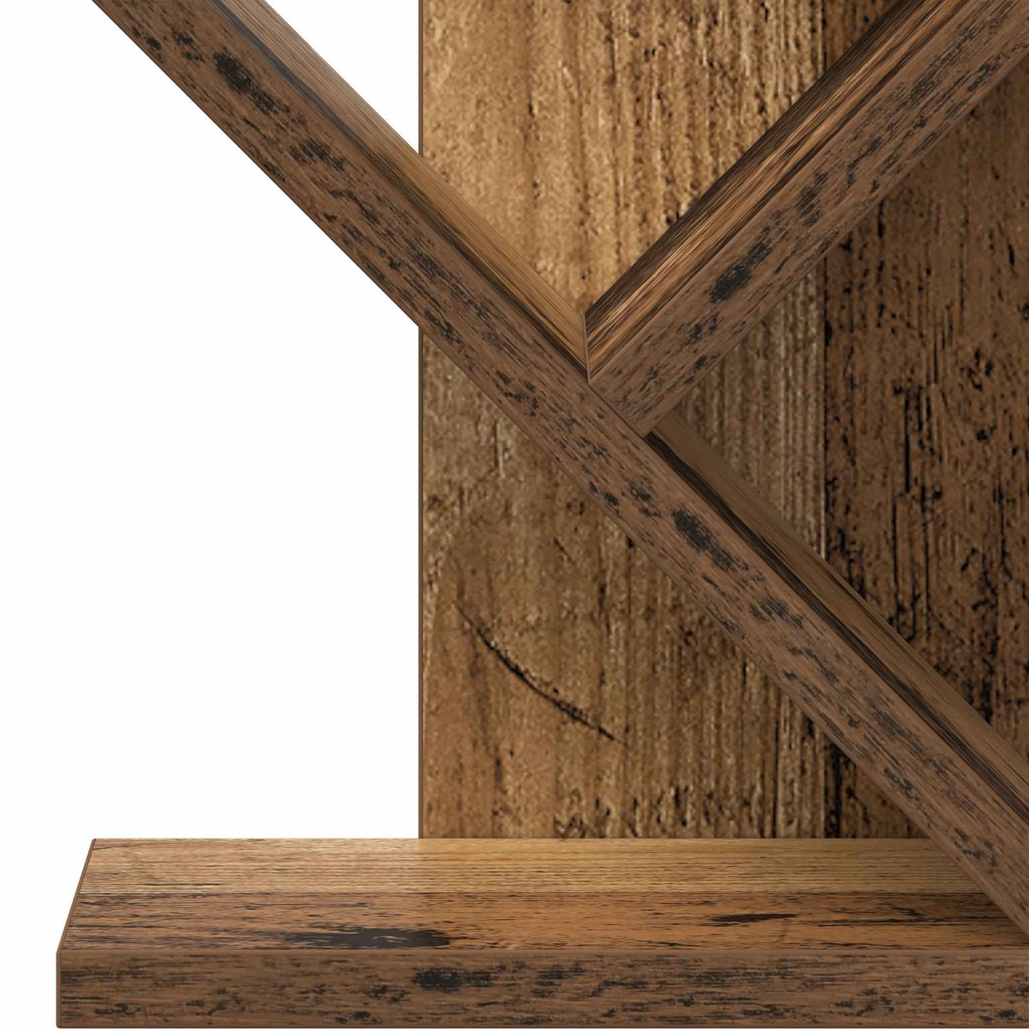 Træbogreol 3-lags 30 x 18 x 48 cm Konstrueret træ Gammelt træ