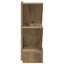Træbogreol 3-lags 30 x 18 x 48 cm Konstrueret træ Artisan-eg