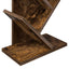 Træ Bogreol 6-Skabs 30 x 18 x 100 cm Konstrueret træ Røget eg