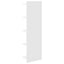 Væghylde 2 pcs Hvid 30 x 15 x 100 cm Konstrueret træ