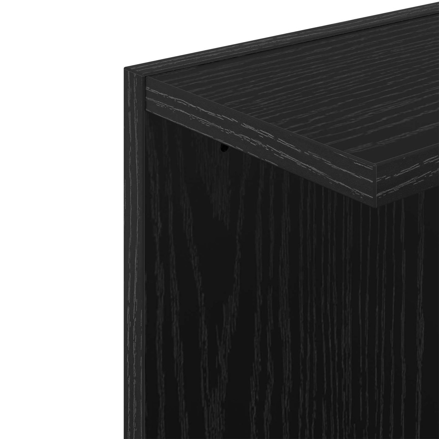 Væghylde Sort eg 30 x 15 x 100 cm Konstrueret træ