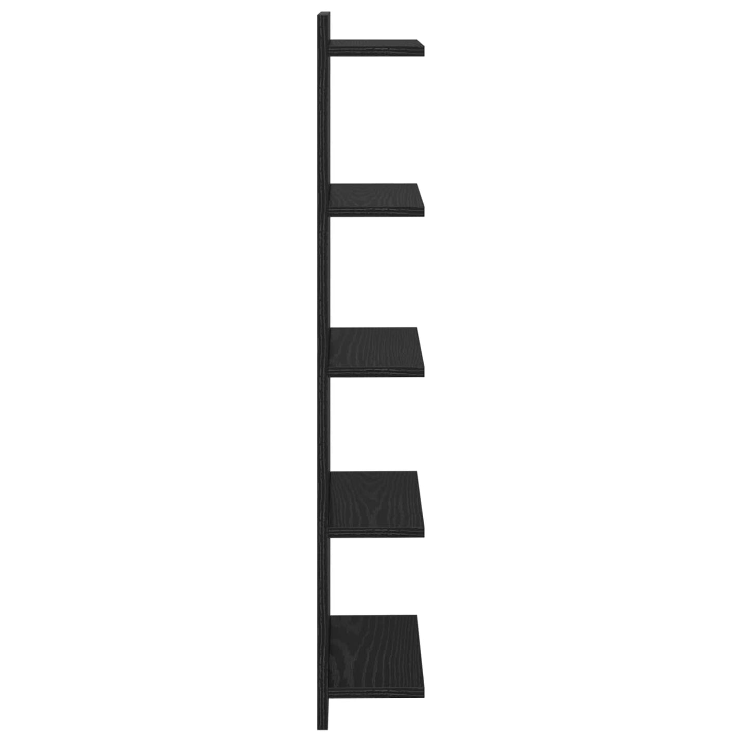 Væghylde Sort eg 30 x 15 x 100 cm Konstrueret træ