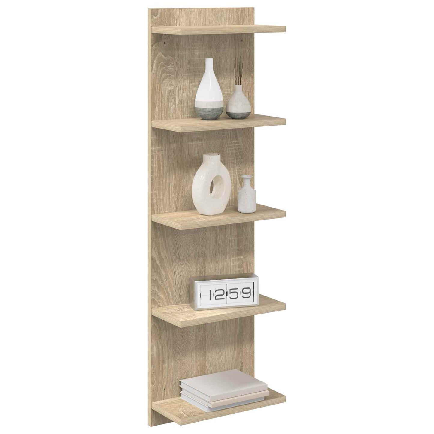 Væghylde Sonoma-eg 30 x 15 x 100 cm Konstrueret træ