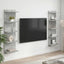 Væghylde 2 stk. Betongrå 30 x 15 x 100 cm Konstrueret træ