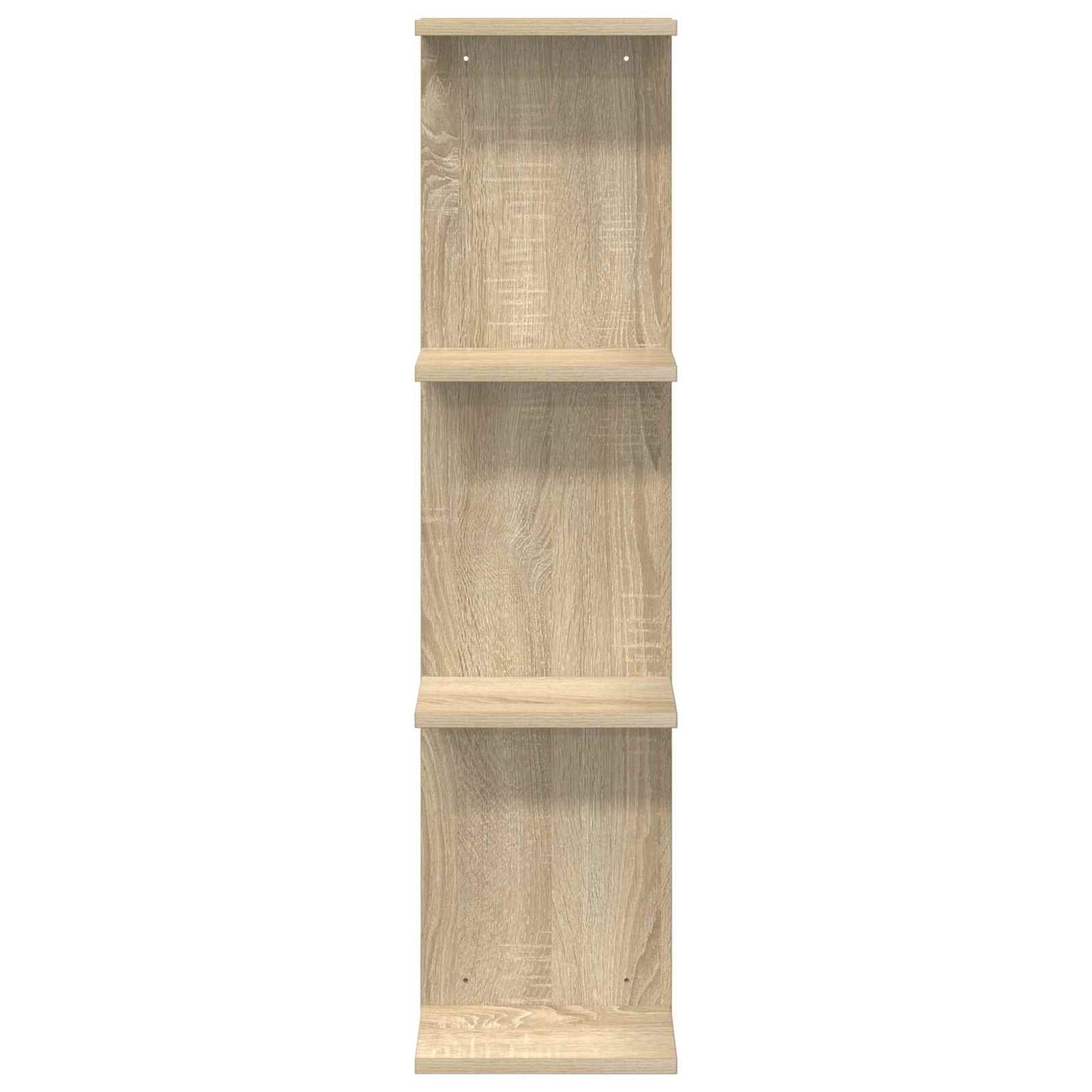 Væghylde 2 pcs Sonoma-eg 22 x 15 x 100 cm Konstrueret træ