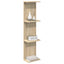 Væghylde 2 pcs Sonoma-eg 22 x 15 x 100 cm Konstrueret træ