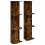 Væghylde 2 pcs Røget eg 22 x 15 x 100 cm Konstrueret træ