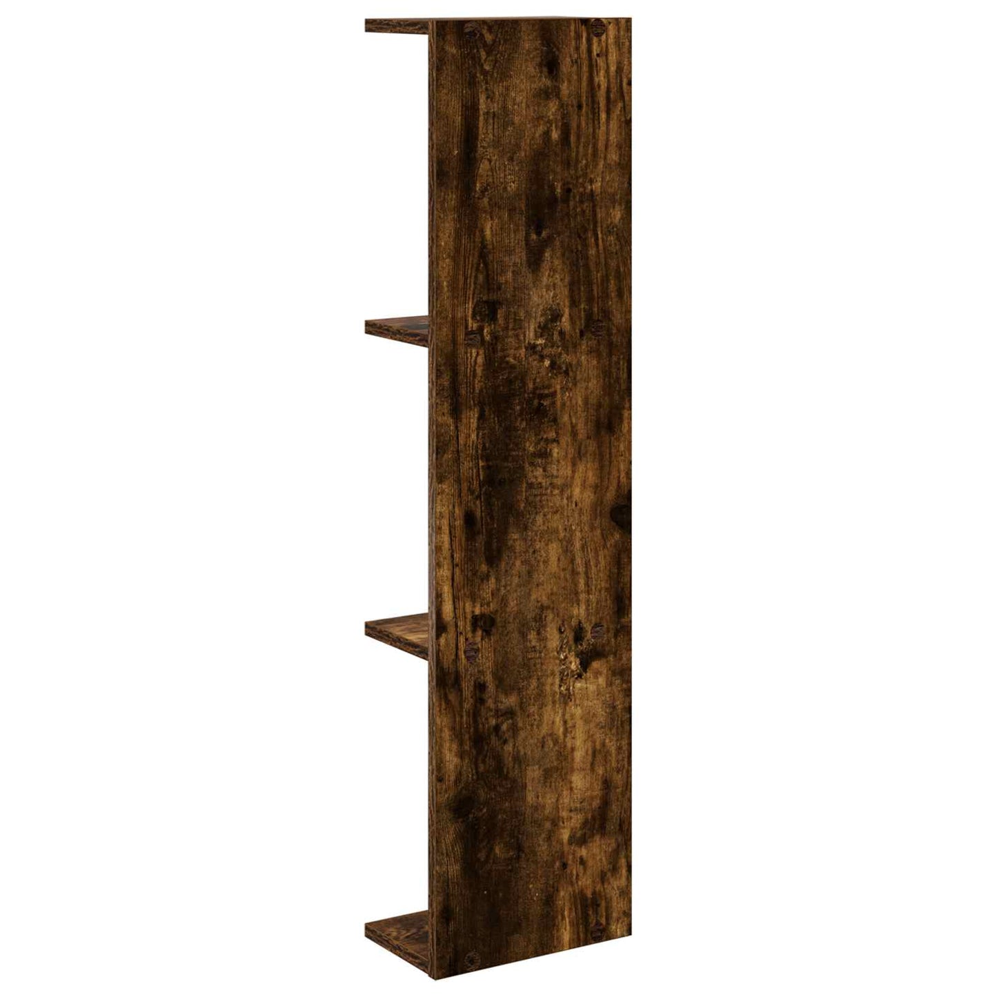 Væghylde 2 pcs Røget eg 22 x 15 x 100 cm Konstrueret træ